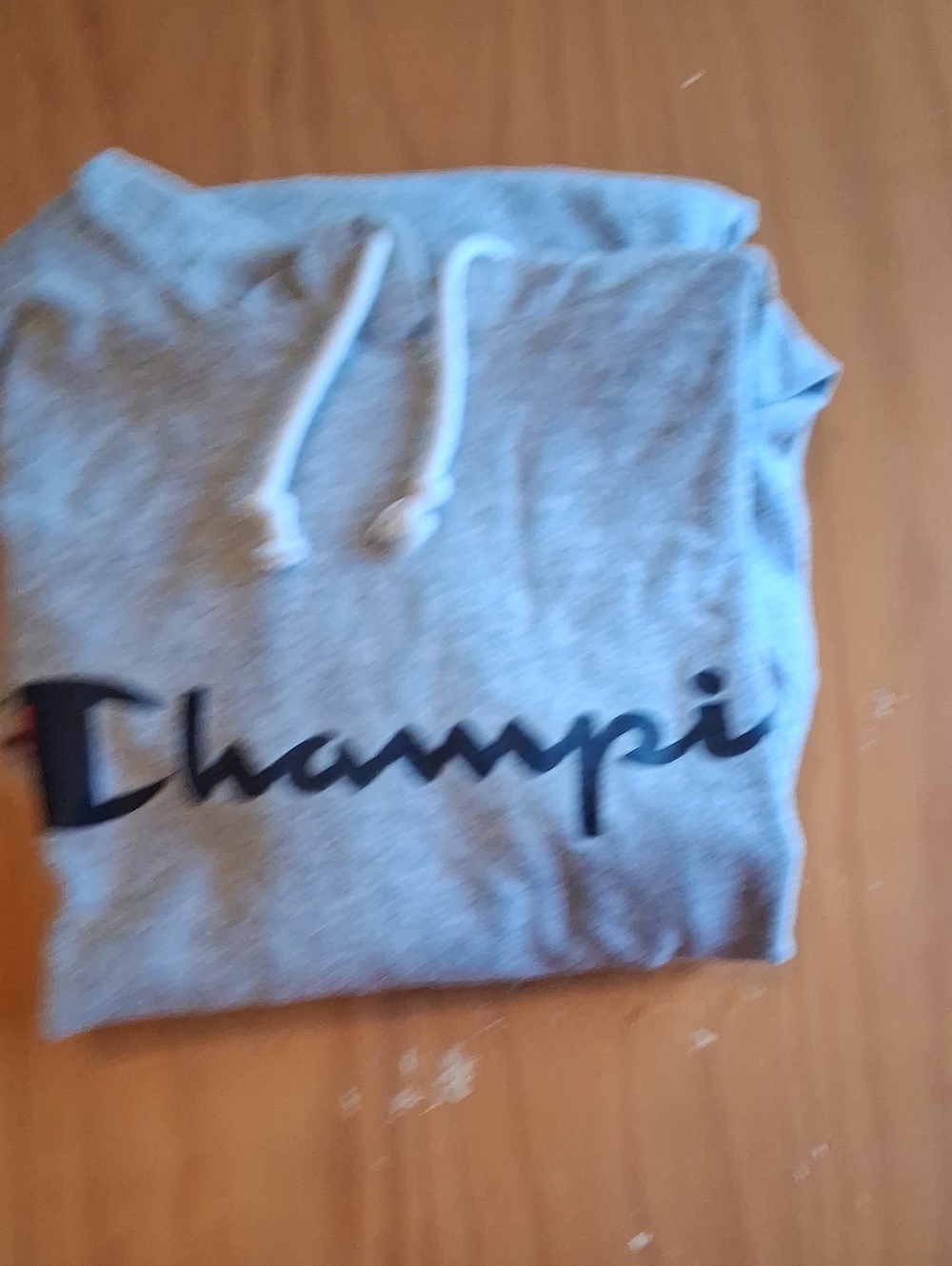 Champion Men's Gray Crewneck Logo Sweatshirt